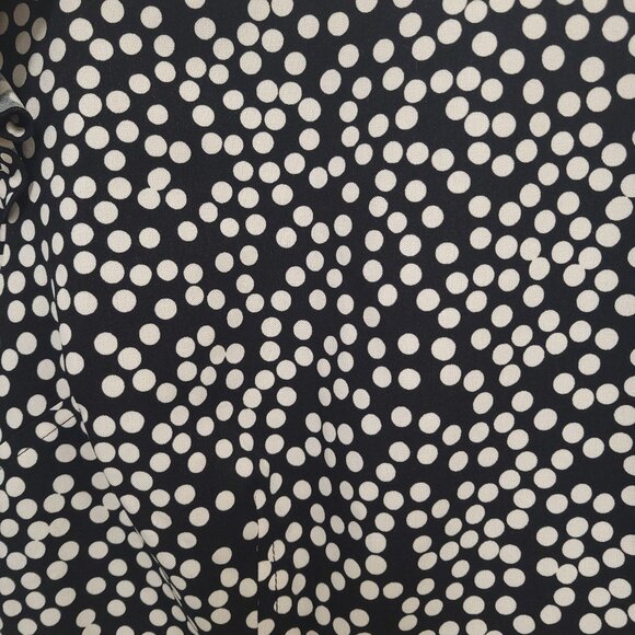 Lark & Ro women's puff sleeve fit & flare dress ruffles polka dots Size 2 - Picture 7 of 12